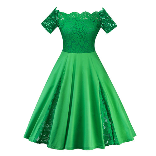 OTEN Women summer dresses plus size 5XL Short sleeve Slash Neck Lace P Mobiapp OTEN Women summer dresses plus size 5XL Short sleeve Slash Neck Lace P Mobiapp