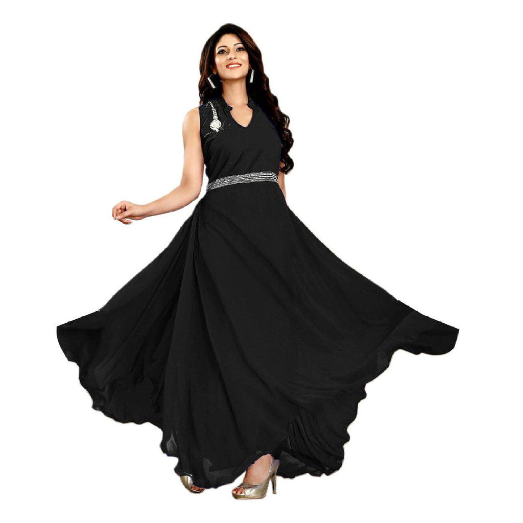 Fabfirki Women Georgette Anarkali Dress