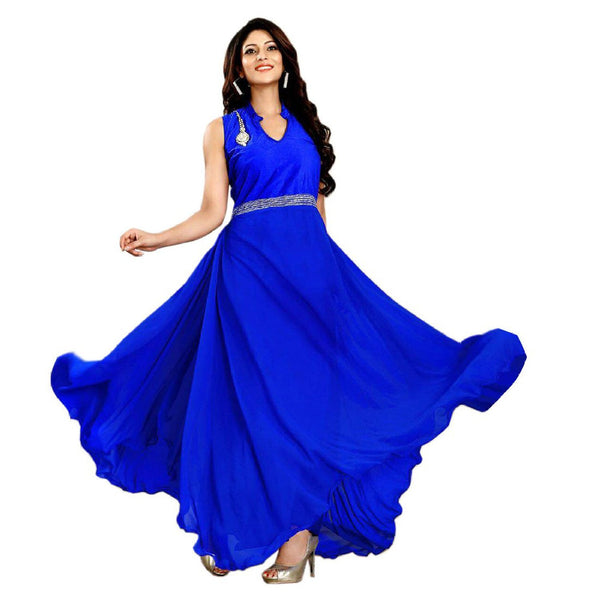 Fabfirki Women Georgette Anarkali Dress