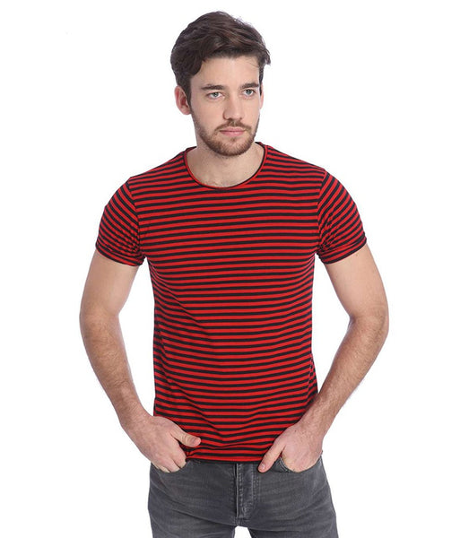 Red Half Sleeves T-Shirt