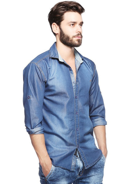 Slim Fit Denim Shirt