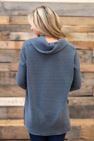 All Starts Mile Sweater Blue Gray