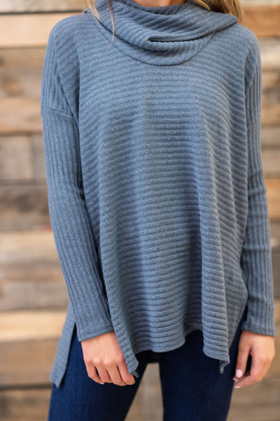 All Starts Mile Sweater Blue Gray