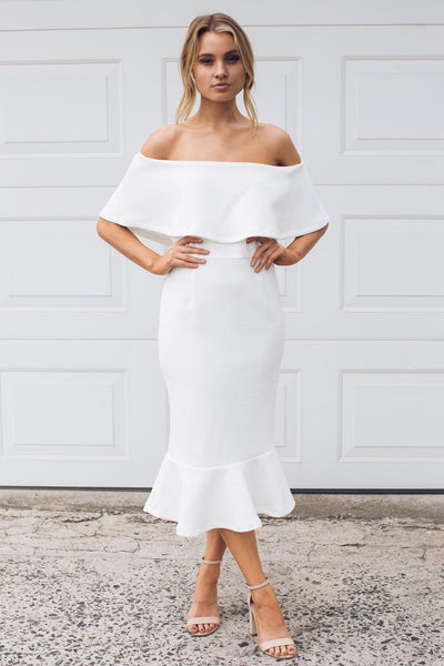 Kirby Charmp Topless Dress White