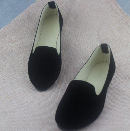 2018 Fashion Spring Autumn Women Vulcanize Shoes Slip on Solid Ladies Casual Shoes Female Leisure Flat Women Footwear DC44