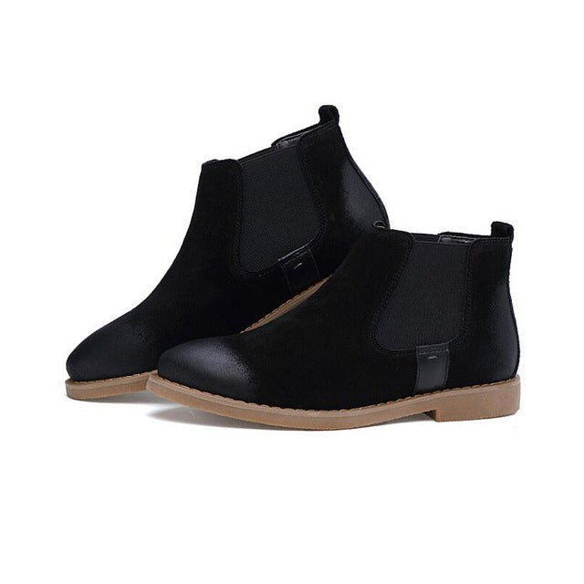 YIGER New Man Ankle Boots Chelsea Boots Genuine Leather Sewing Man shoes Casual Man Boots  Black/Brown/Gary  0097