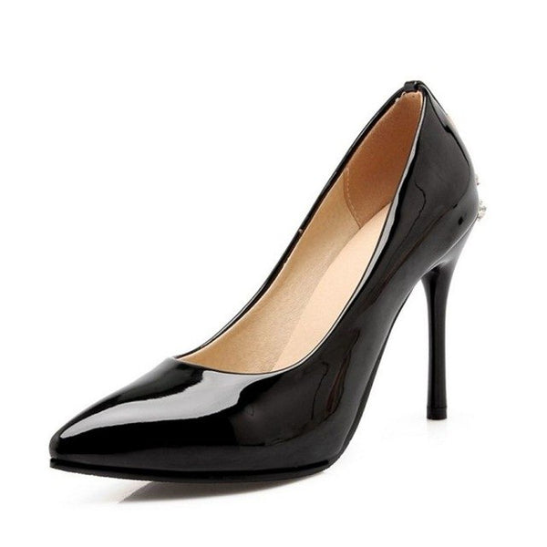 Kemekiss Women High Heels Shoes Pointed Toe Crystal Thin Heels Women Shoes Fashion Party Stiletto Women Footwear Size 34-43